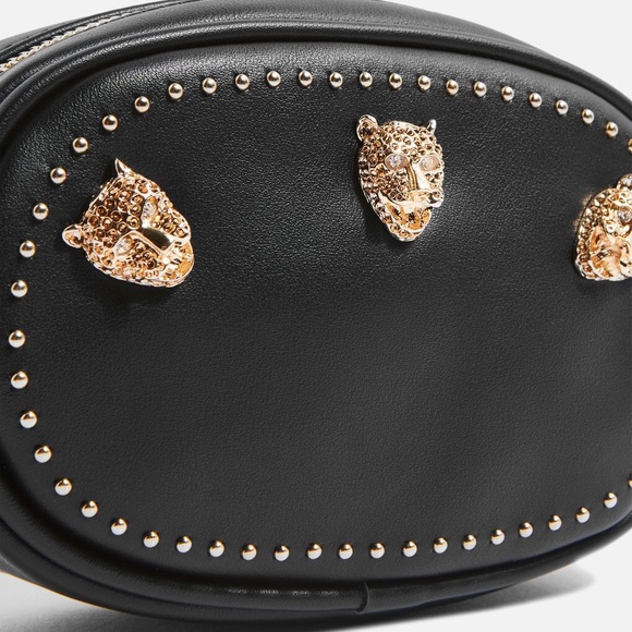 topshop black bum bag